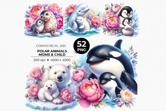 Download Polar Winter Animals PNG Sublimations - Premium Resources