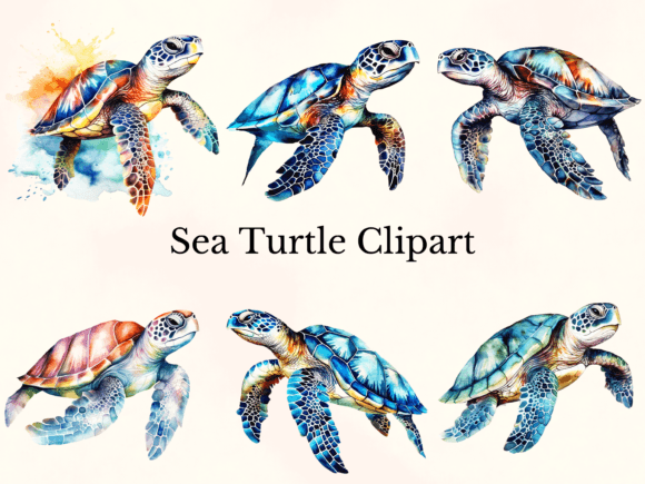 Download Watercolor Sea Turtle Clipart - Watercolor sea Collection