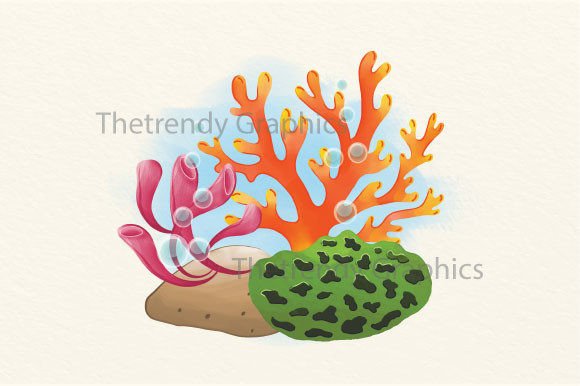 Download Watercolor Seaweed Plants Sublimation - Watercolor sea Collection