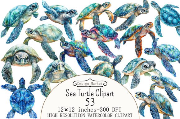 Download Watercolor Sea Turtle Clipart - Watercolor sea Collection