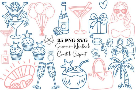 Download Summer Nautical Clipart Bundle - Nautical clipart Collection