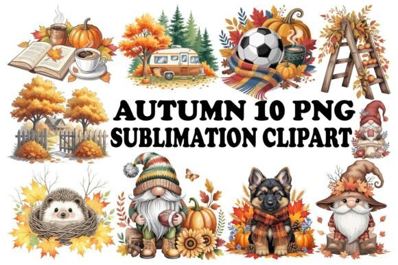 Download Autumn Gnome Clipart Sublimation - Autumn Collection